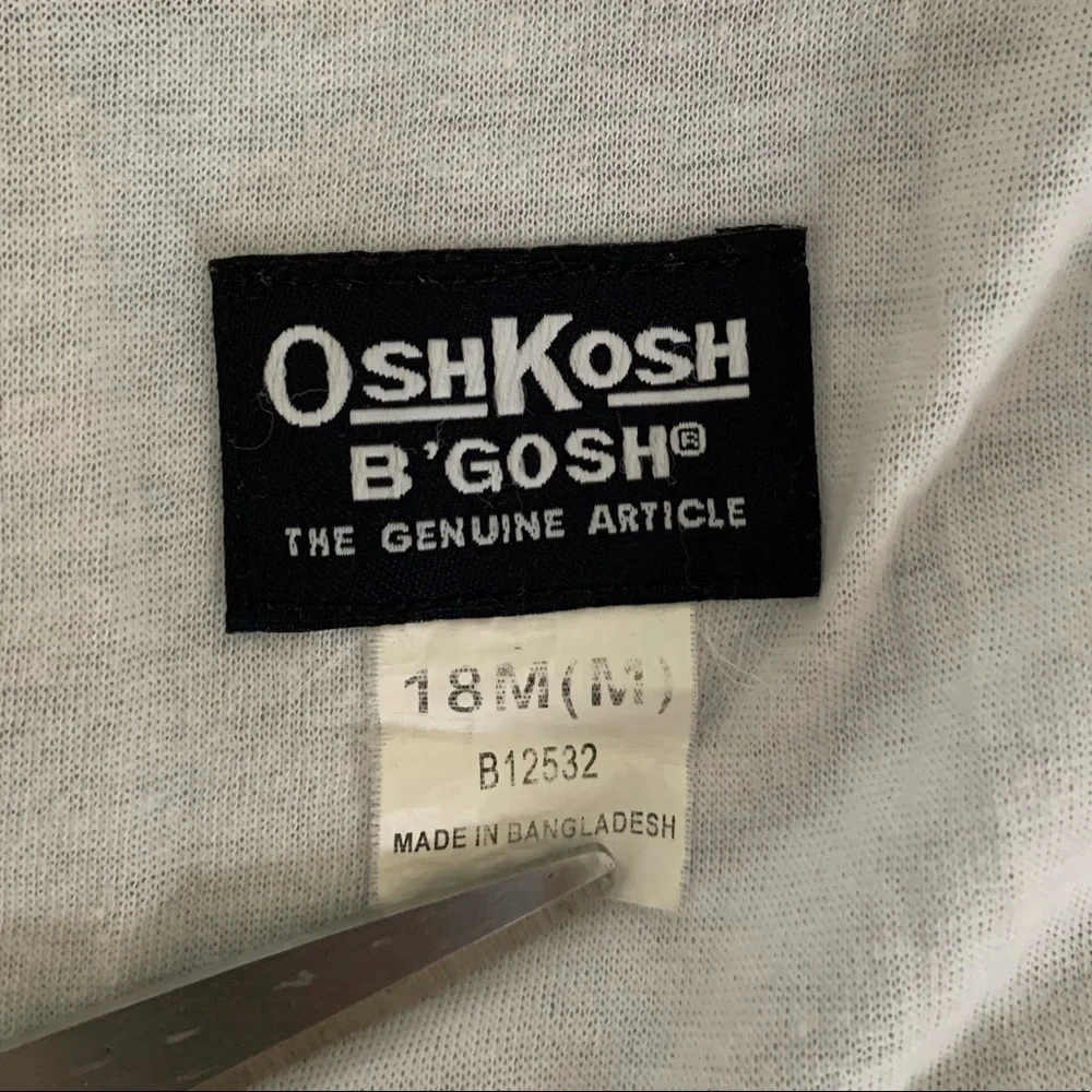 VTG Oshkosh Windbreaker Girls Size 18M Purple Jacket Hood Long Sleeves Lined